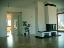 Rodinný dům ve Vraném nad Vltavou - Detail krbu